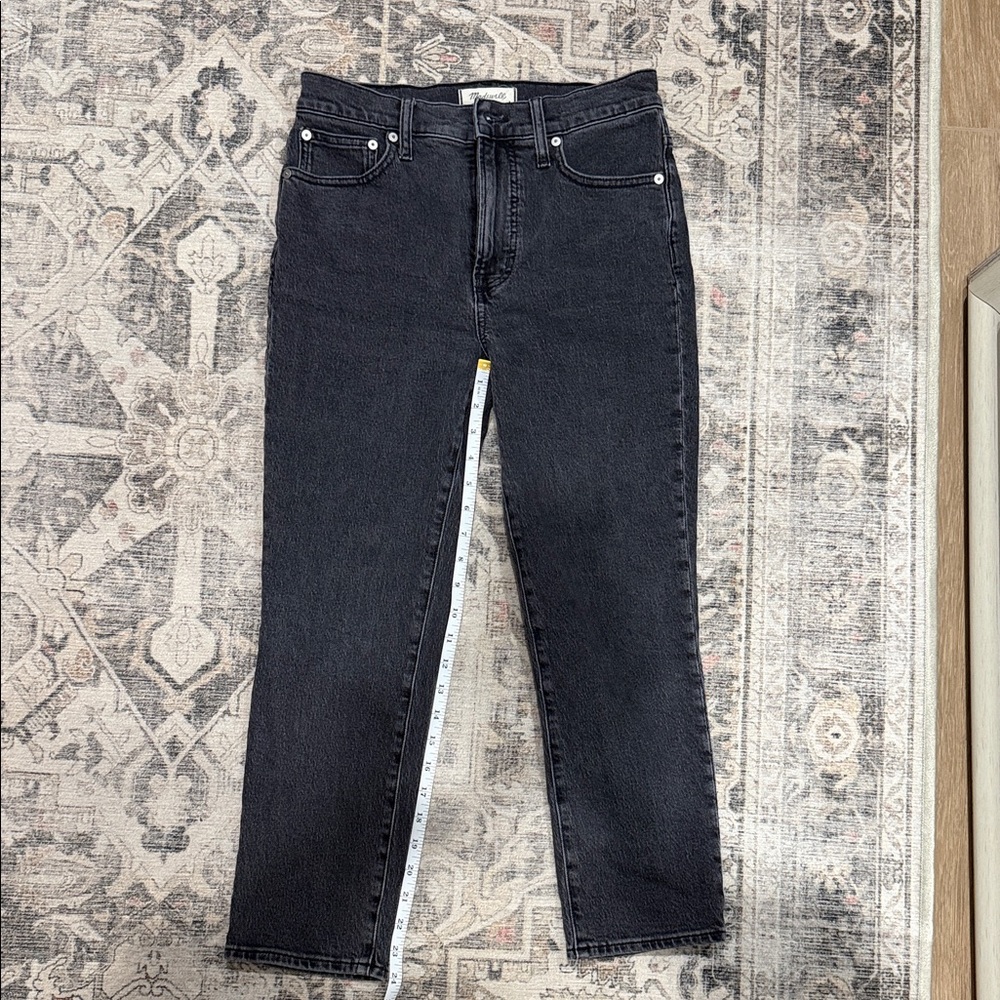 Madewell Women's Straight Leg Black Jeans